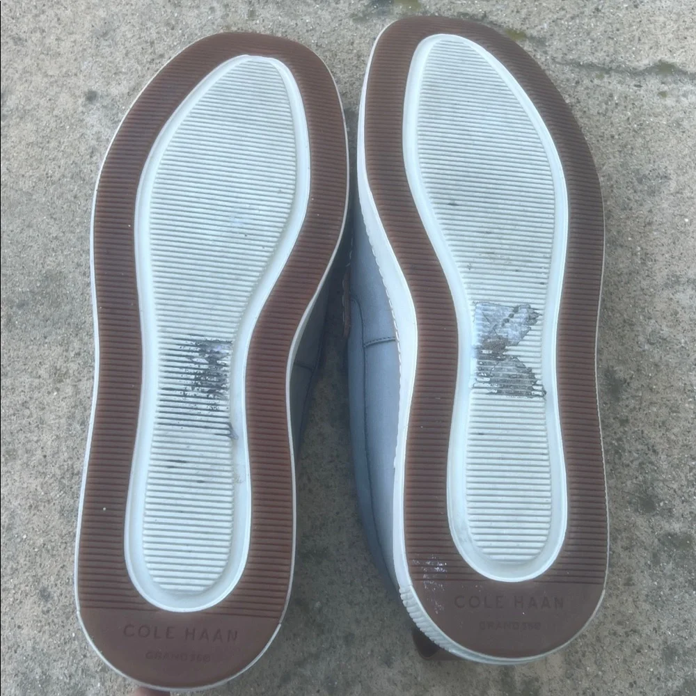 Cole Haan Grand Series Cloudfeel Gray Nubuck Penny Loafers Men's Size 11